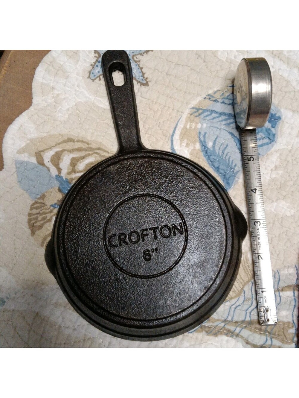Crofton 6" Cast Iron Skillet Frying Pan Black Signal Serve Egg Pan